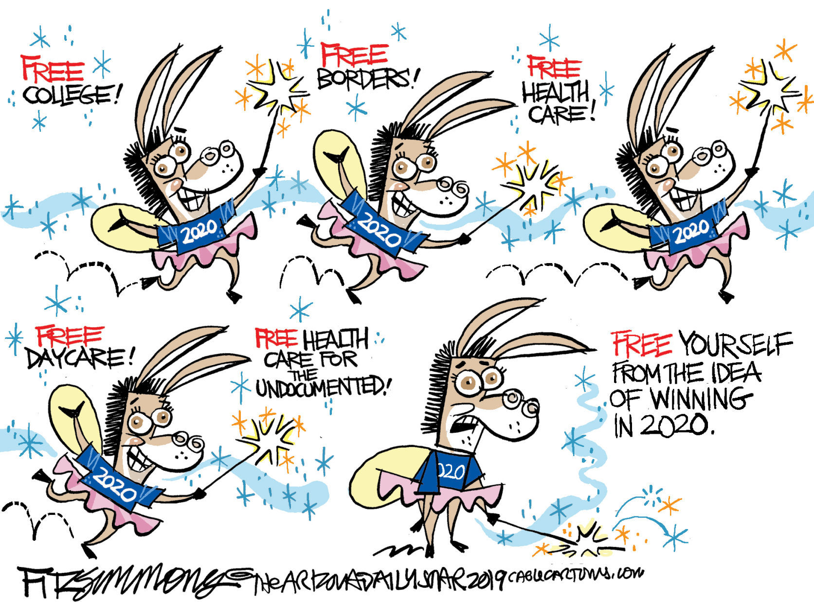 Daily Fitz Cartoon: Progressives